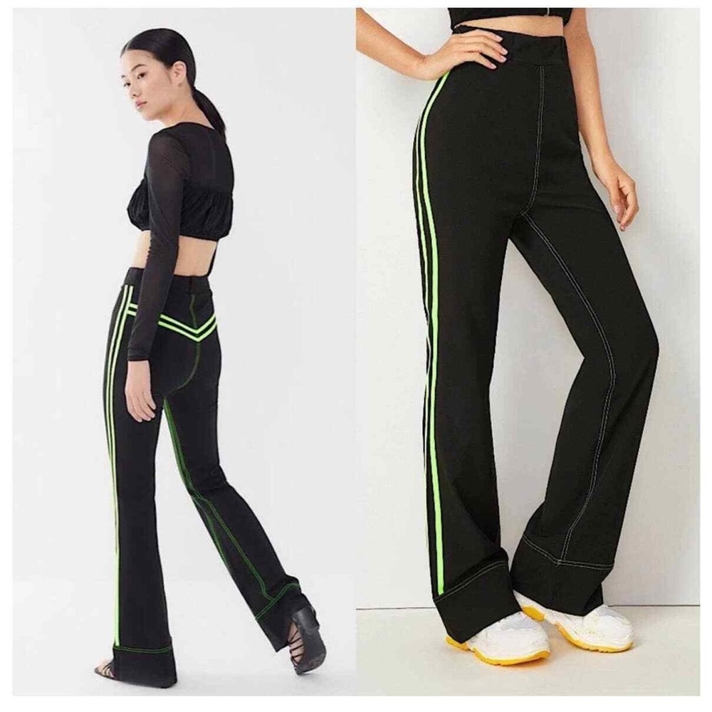 I.AM.GIA Neon Green Astrid Flare Track Pants